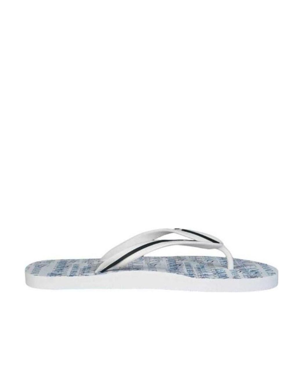 Armani Jeans White Logo Details, Flip-Flops for men
