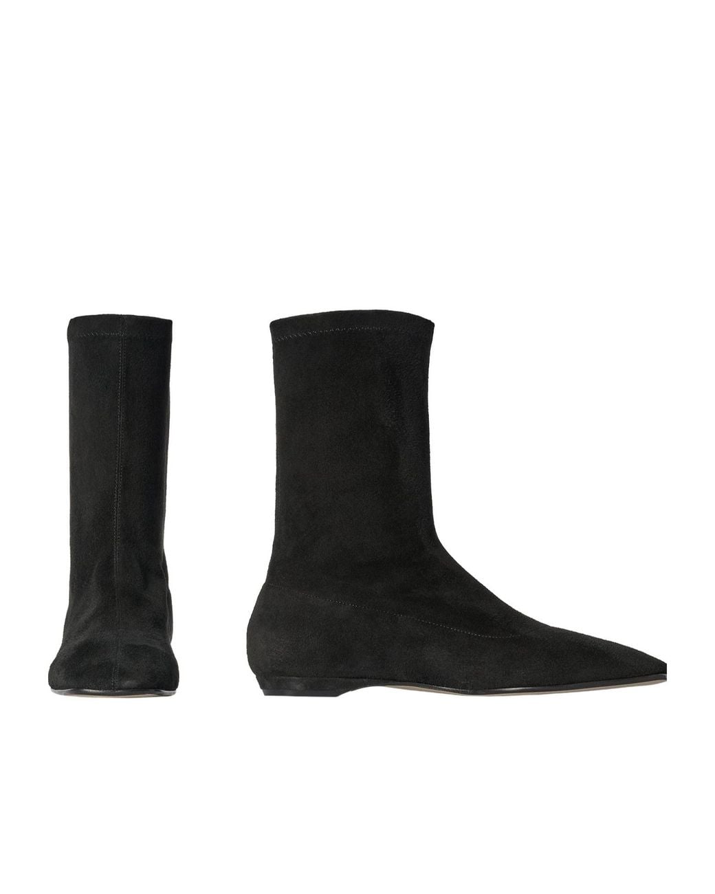 The Row Black Cindy Stretch Boot