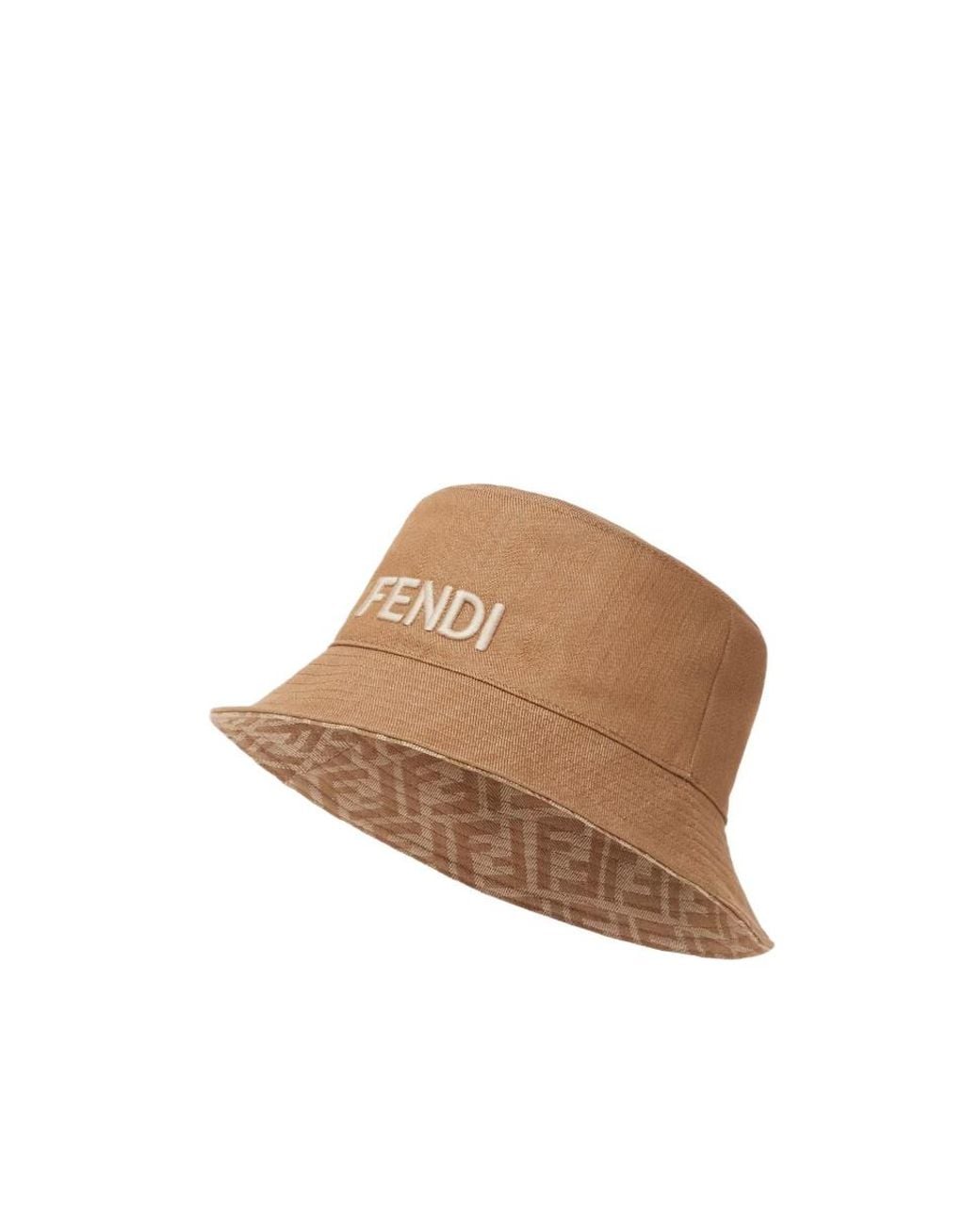 Fendi Brown Reversible Bucket Hat