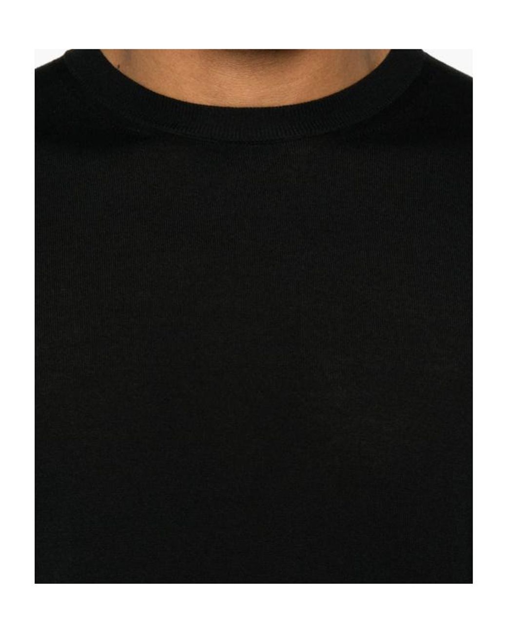 Roberto Collina Black Short-Sleeve T-Shirt for men
