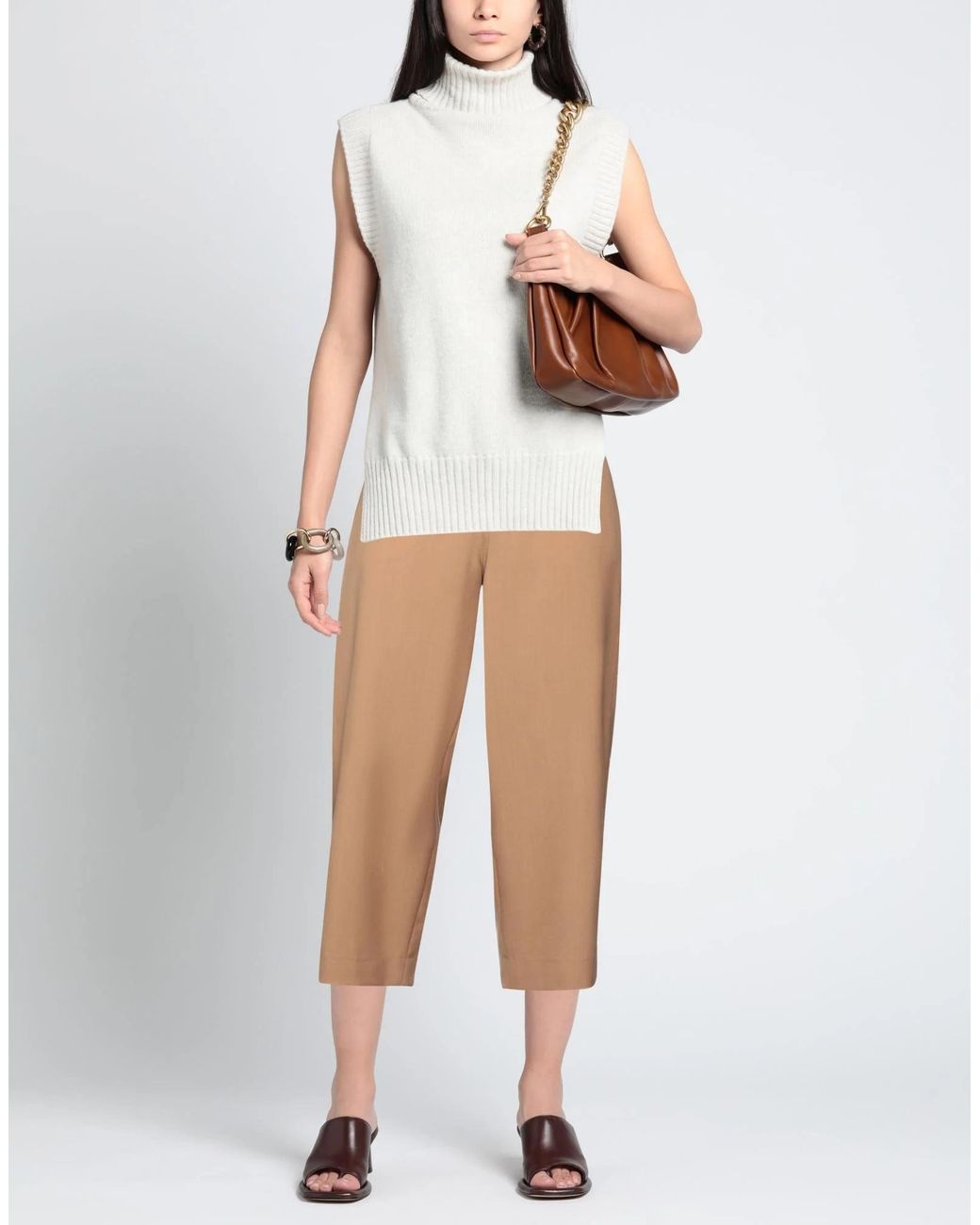 Marni Natural Lightweight Wool Trousers