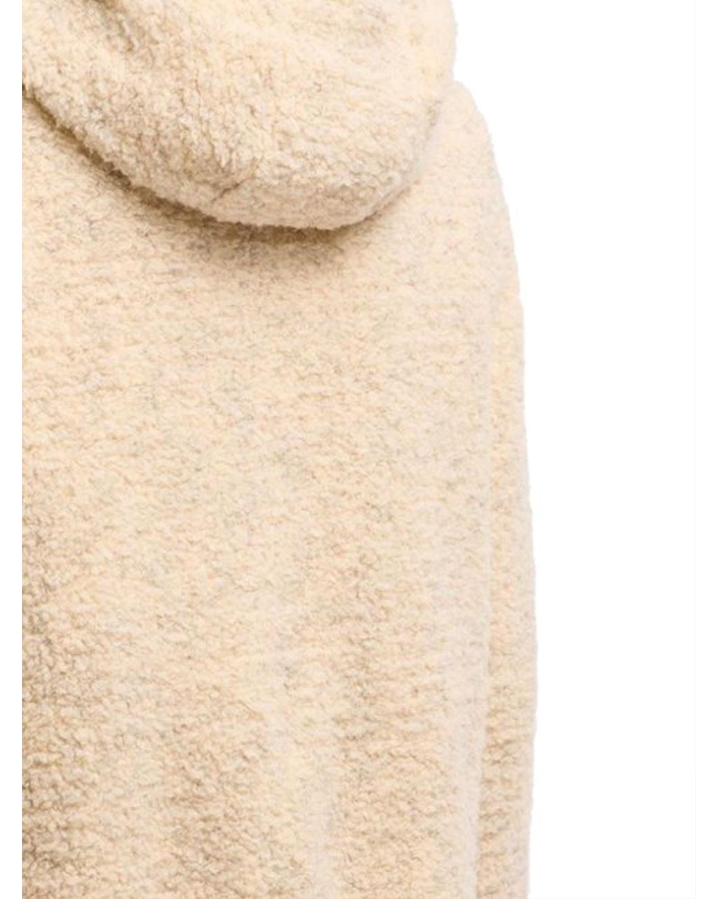 Moncler Natural Hooded Zip-Up Quilted Jacket