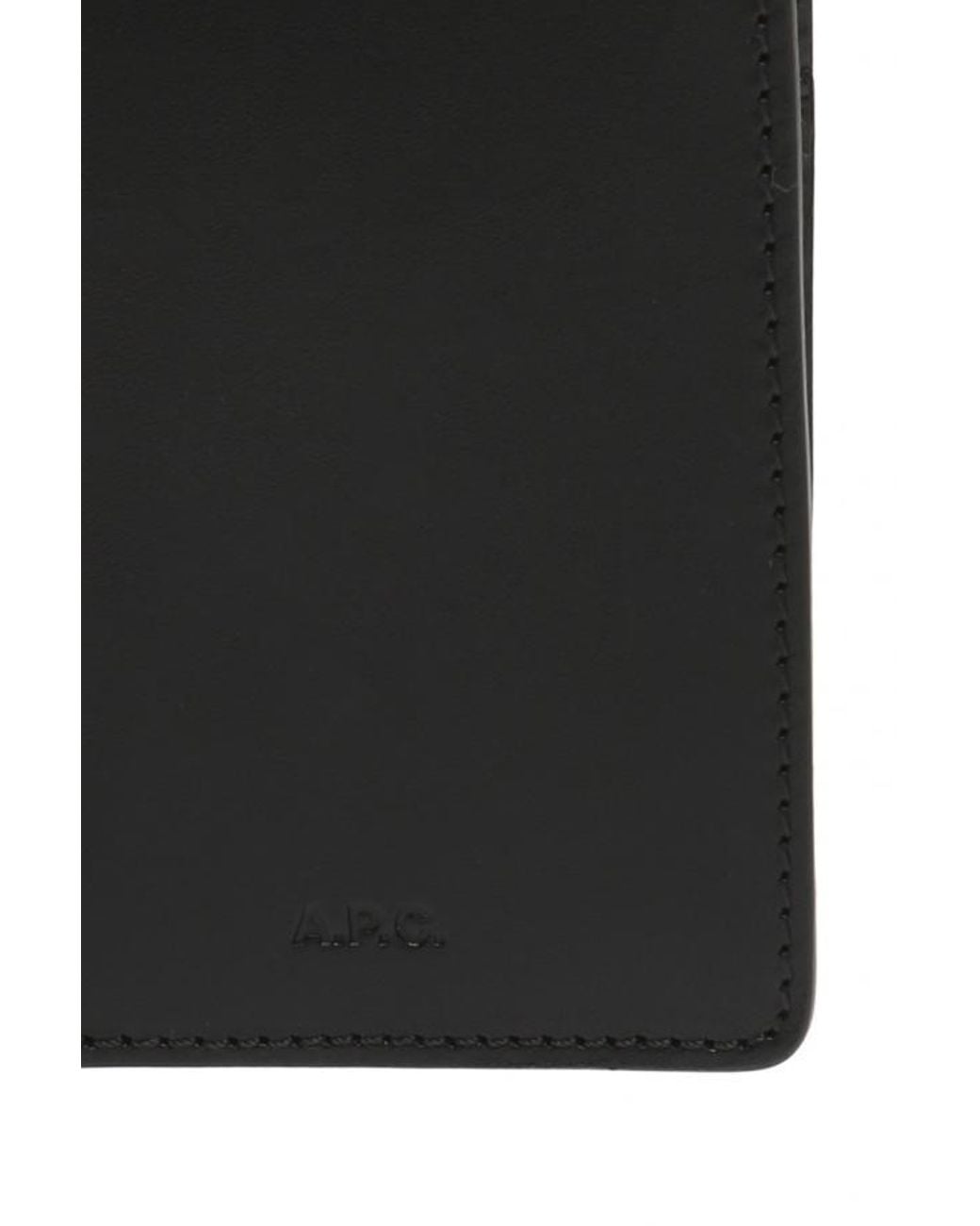 A.P.C. Black Stefan Bifold Cardholder for men