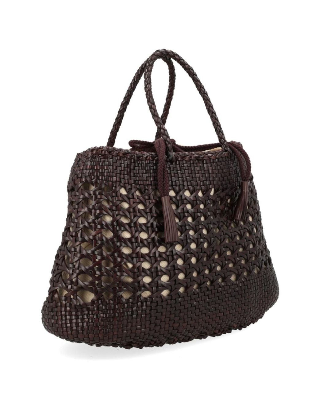 Dragon Diffusion Black Santa Cano Woven-Design Tote Bag