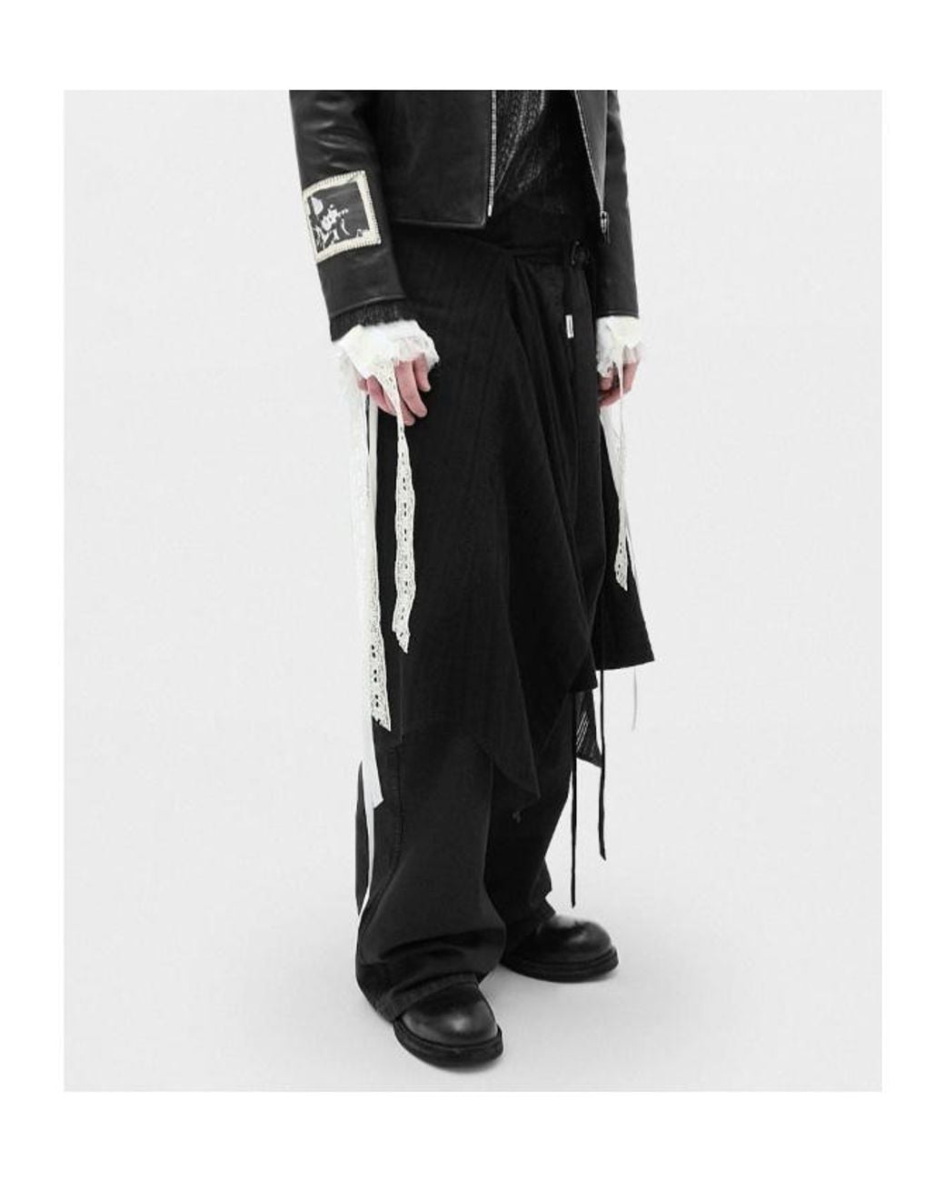 Ann Demeulemeester Black Monder Workwear Comfort Trousers for men