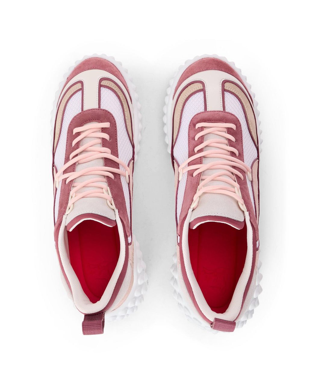 Christian Louboutin Pink Thick-Soled Sports Shoes