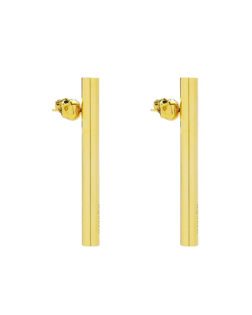 McQueen Metallic T-Bar Earrings