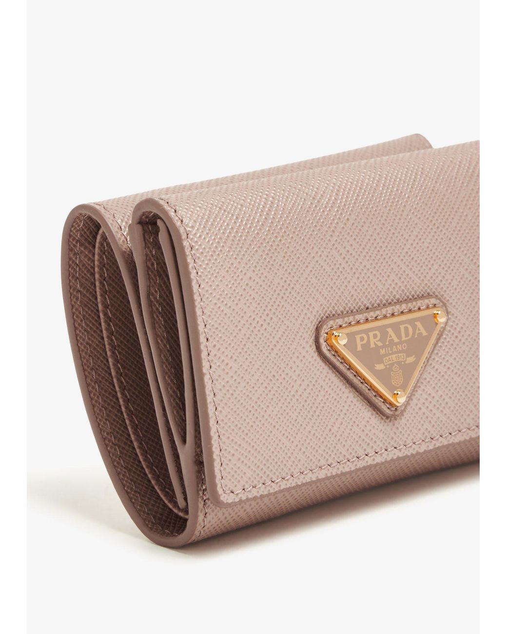 Prada Natural Saffiano Leather Wallet