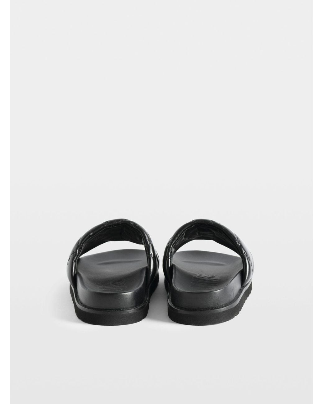Zadig & Voltaire Black Wing Pattern Slippers