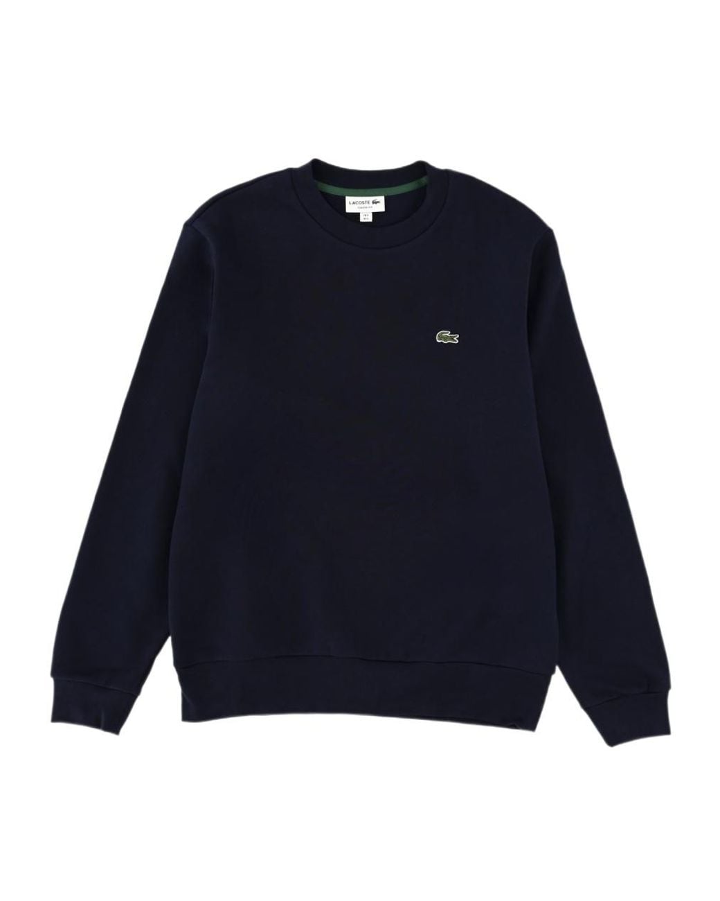 Lacoste Blue Fleece Crewneck Sweatshirt for men