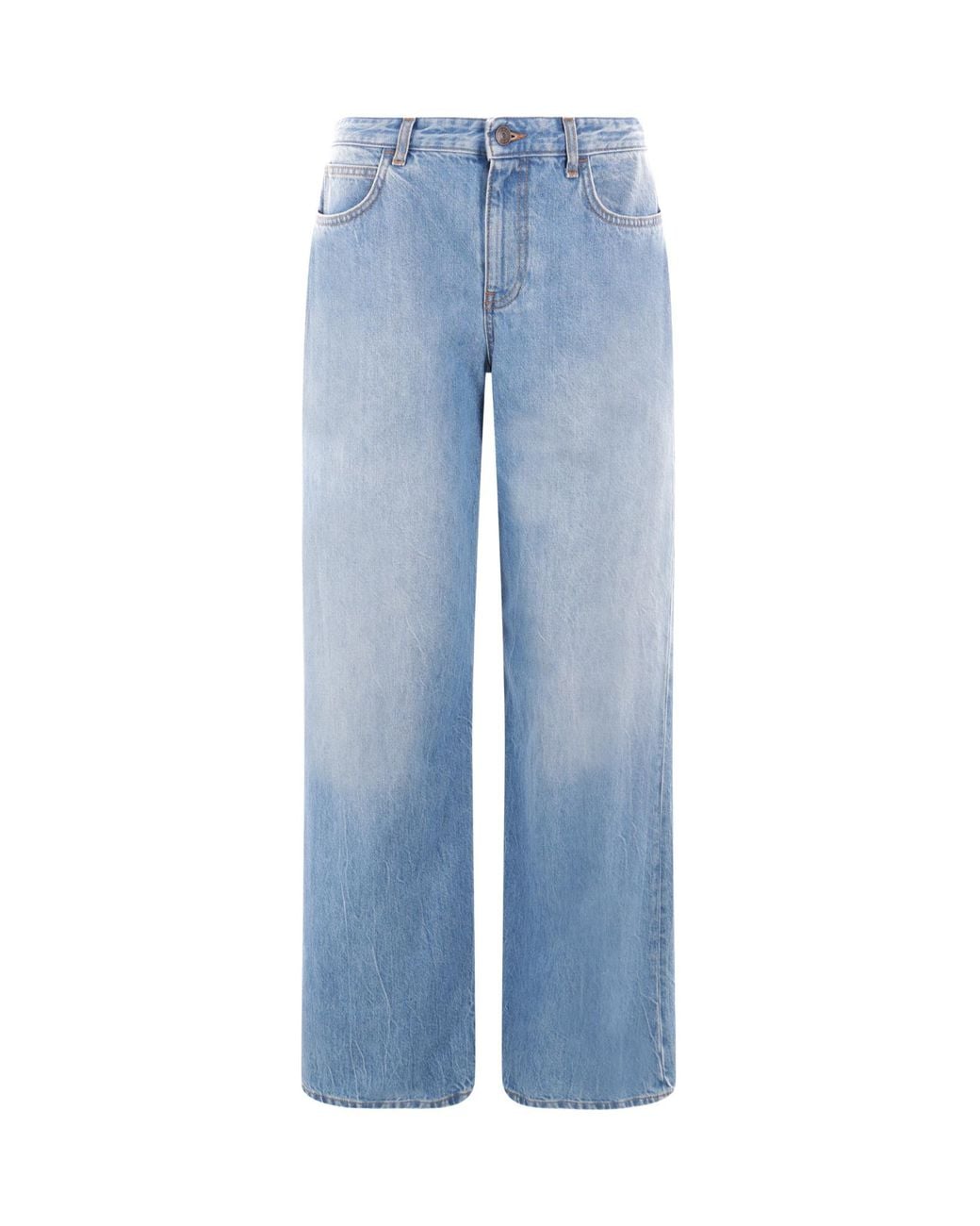 The Row Blue Wide Leg Jeans