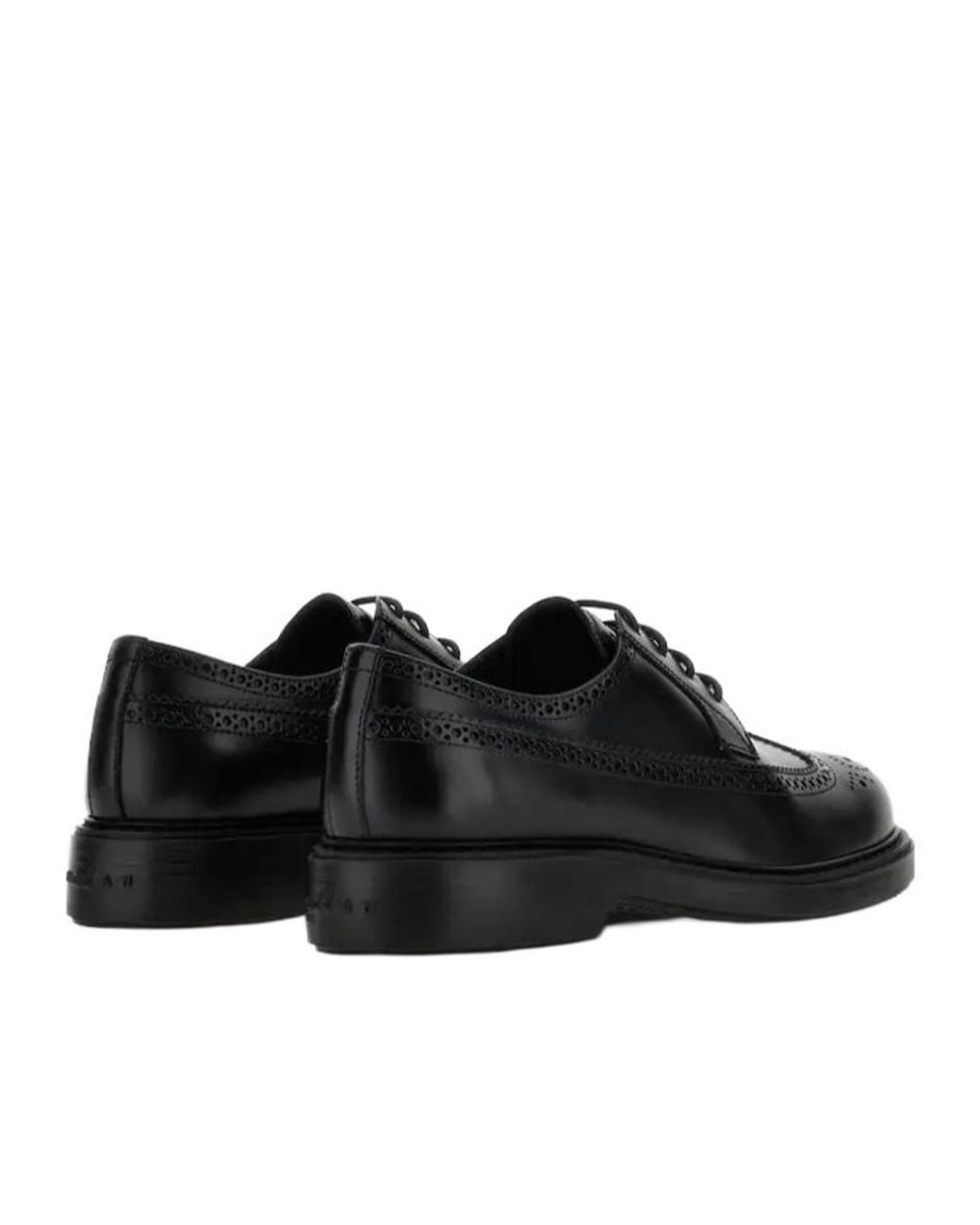 Hogan Black H704 Lace-Up Shoes for men