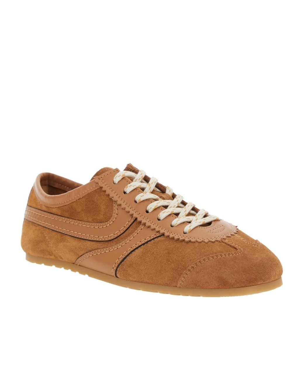 Dries Van Noten Brown Lace-Up Sneakers