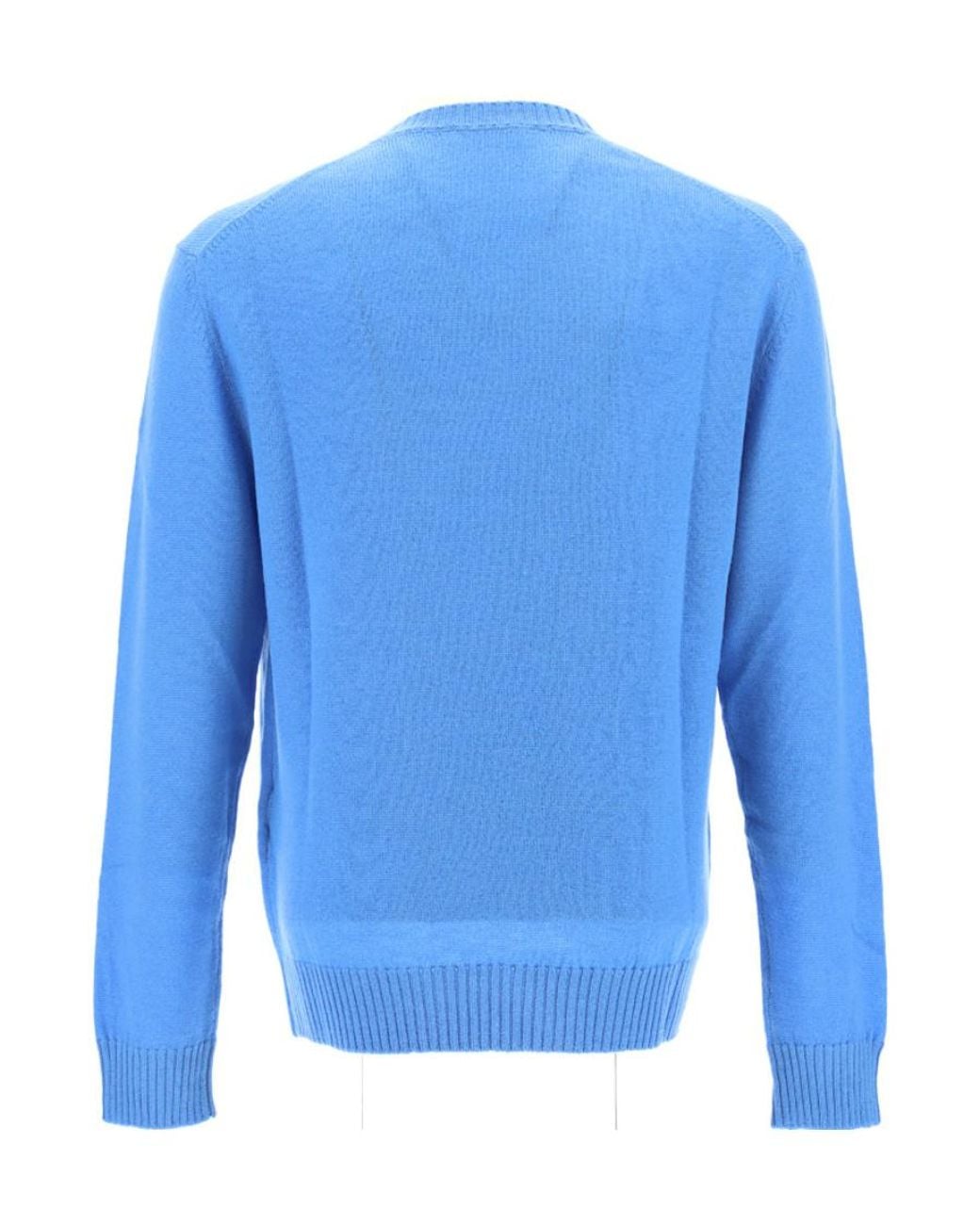 Jil Sander Blue Crewneck Knitted Jumper for men