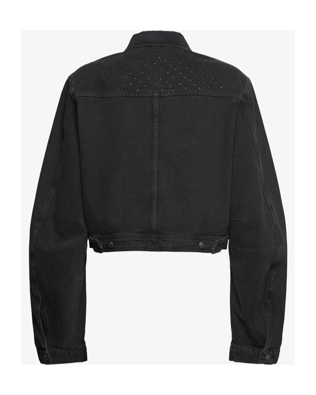 ROTATE BIRGER CHRISTENSEN Black Denim Oversized Jacket