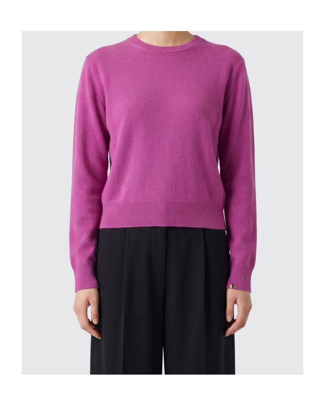 Extreme Cashmere Purple Long-Sleeved Crewneck Jumper