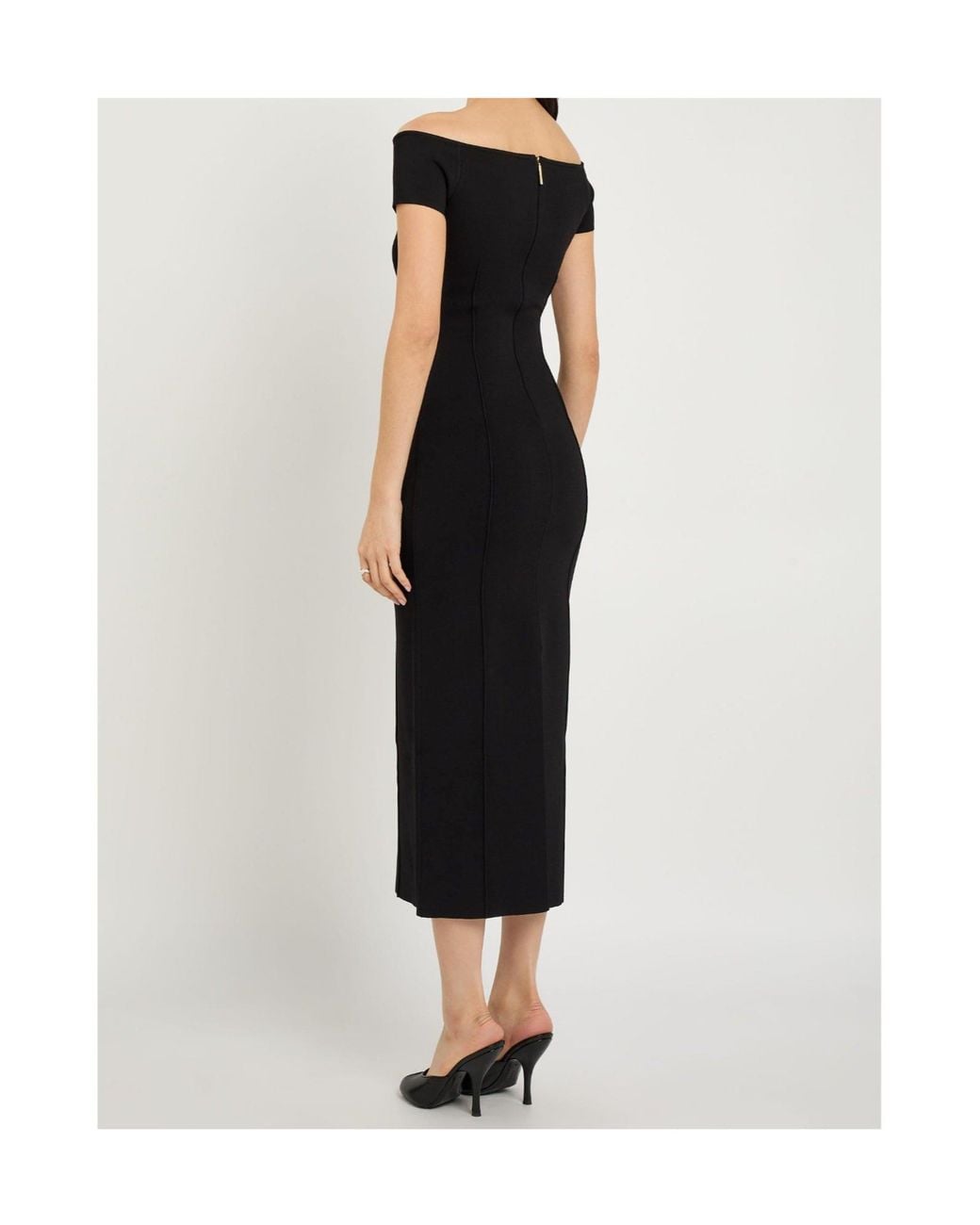 Joseph Black Off-The-Shoulder Dress