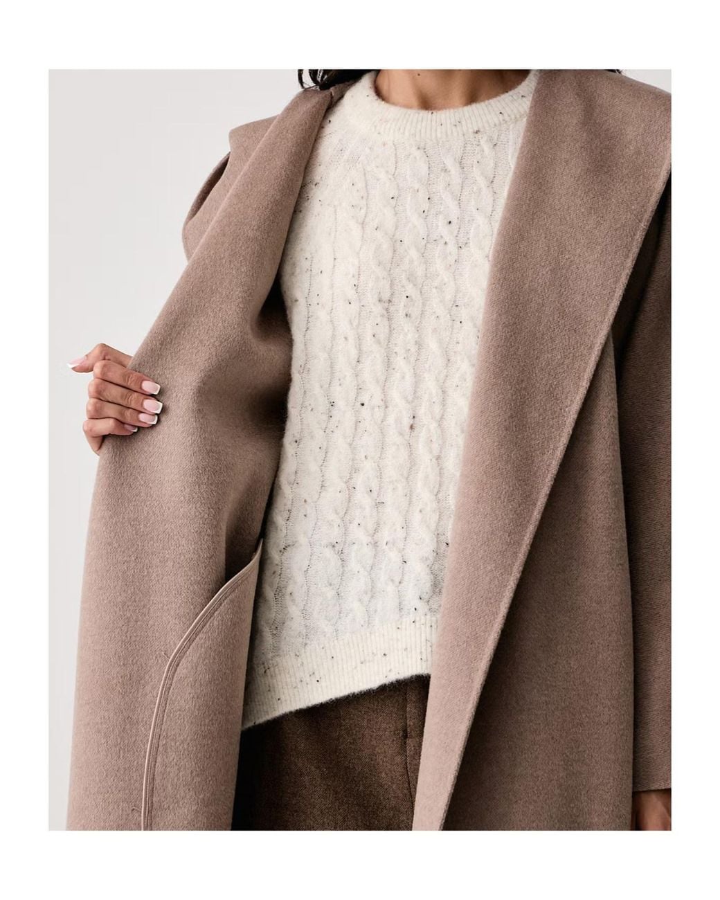 Marella Brown Wool Coat