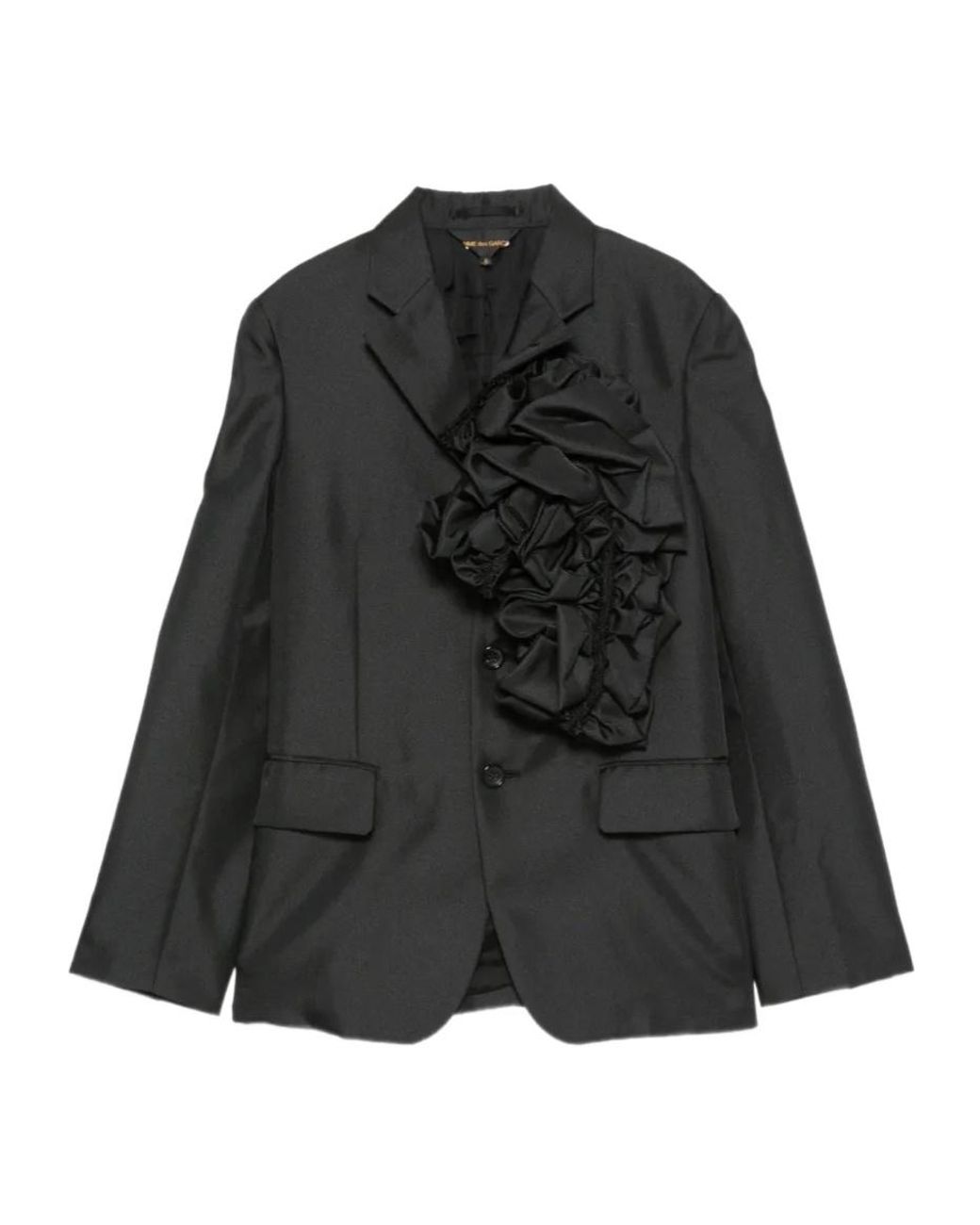 Comme des Garçons Black Floral-Print Blazer