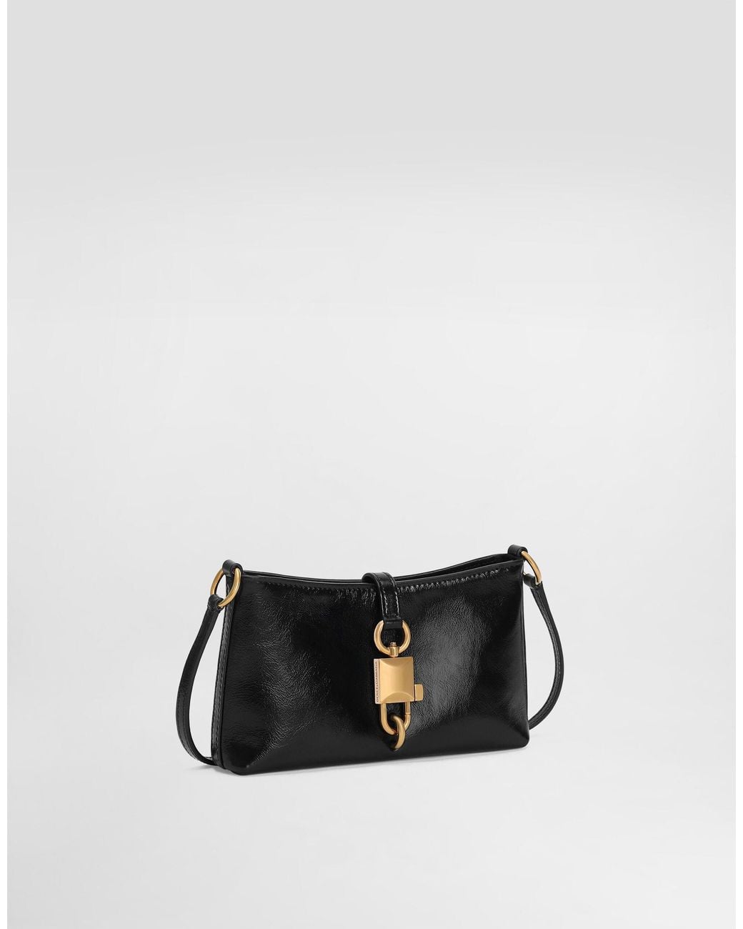 Dolce & Gabbana Black Lock Shoulder Bag