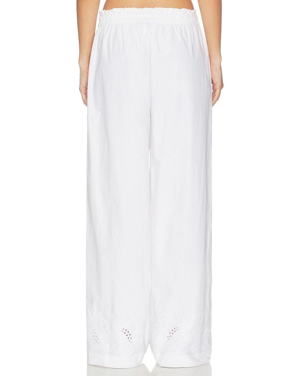 Rag & Bone White Drawstring Casual Pants