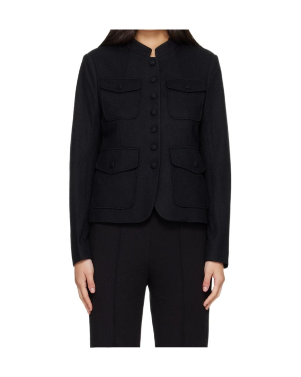 Rag & Bone Black Long-Sleeve Jacket