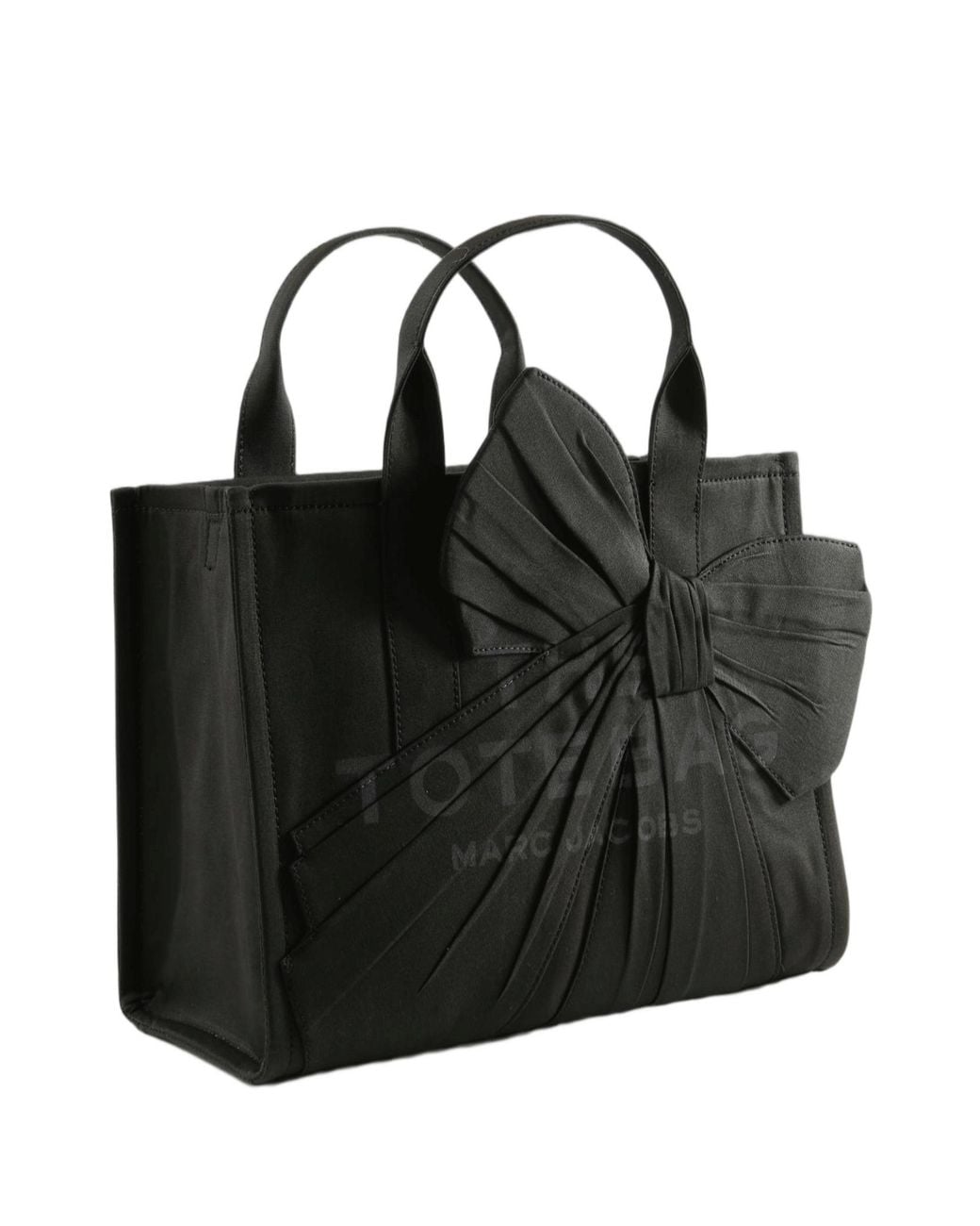 Marc Jacobs Black Oversized Bow Small Tote Bag