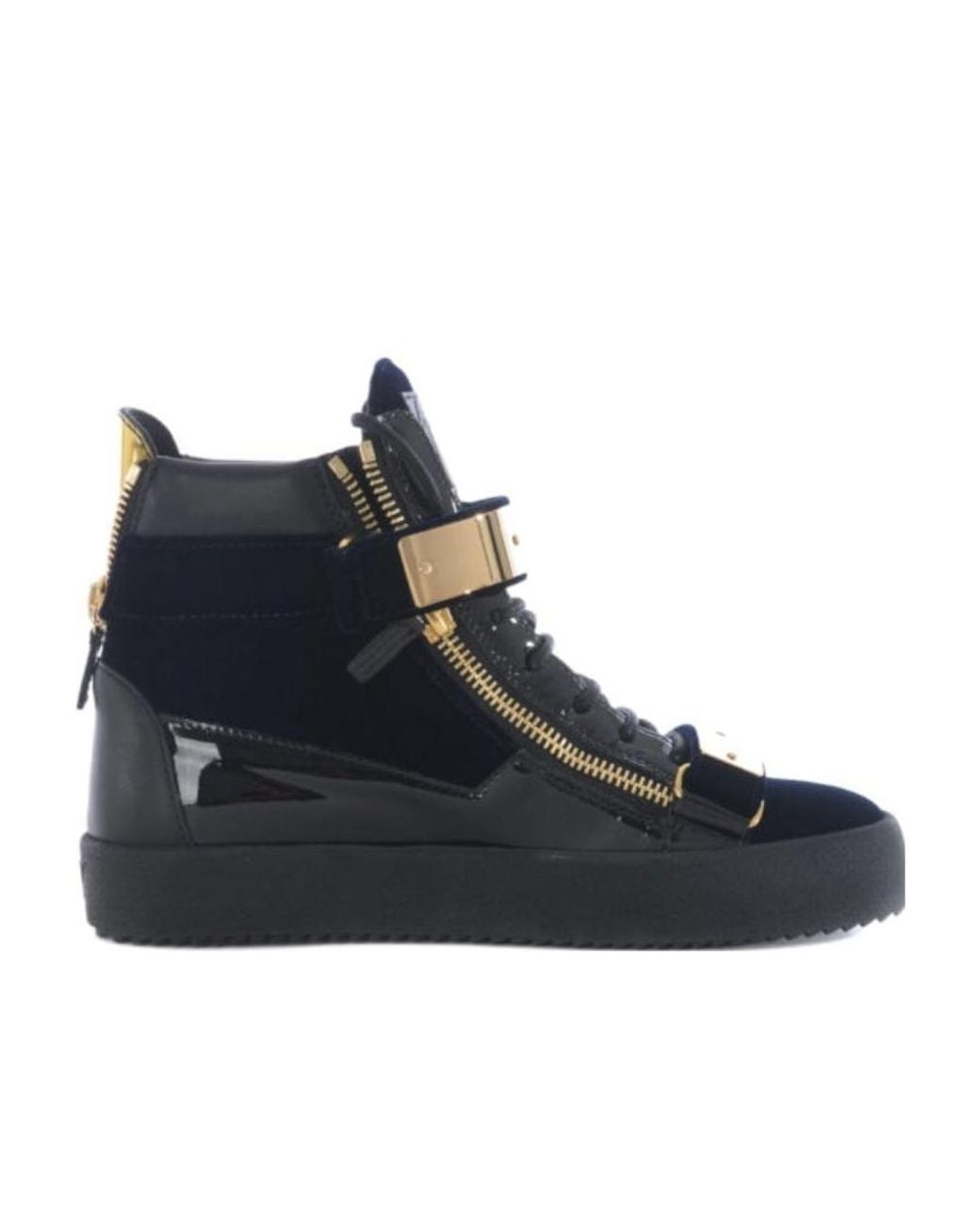 Giuseppe Zanotti Blue High-Top Skate Shoes for men