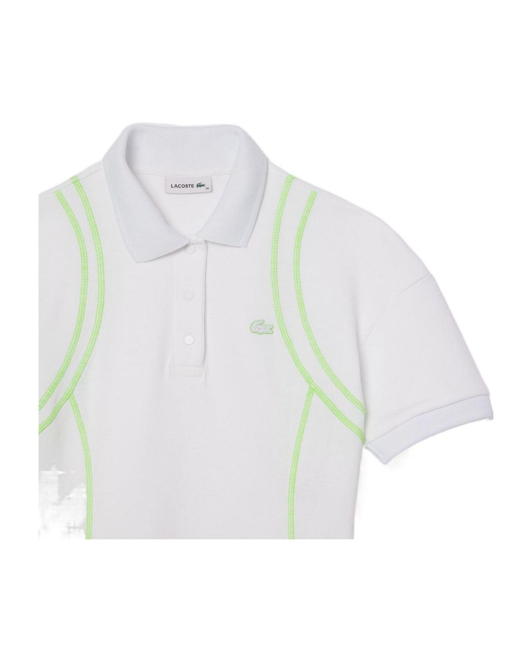 Lacoste White Pleated Polo Dress