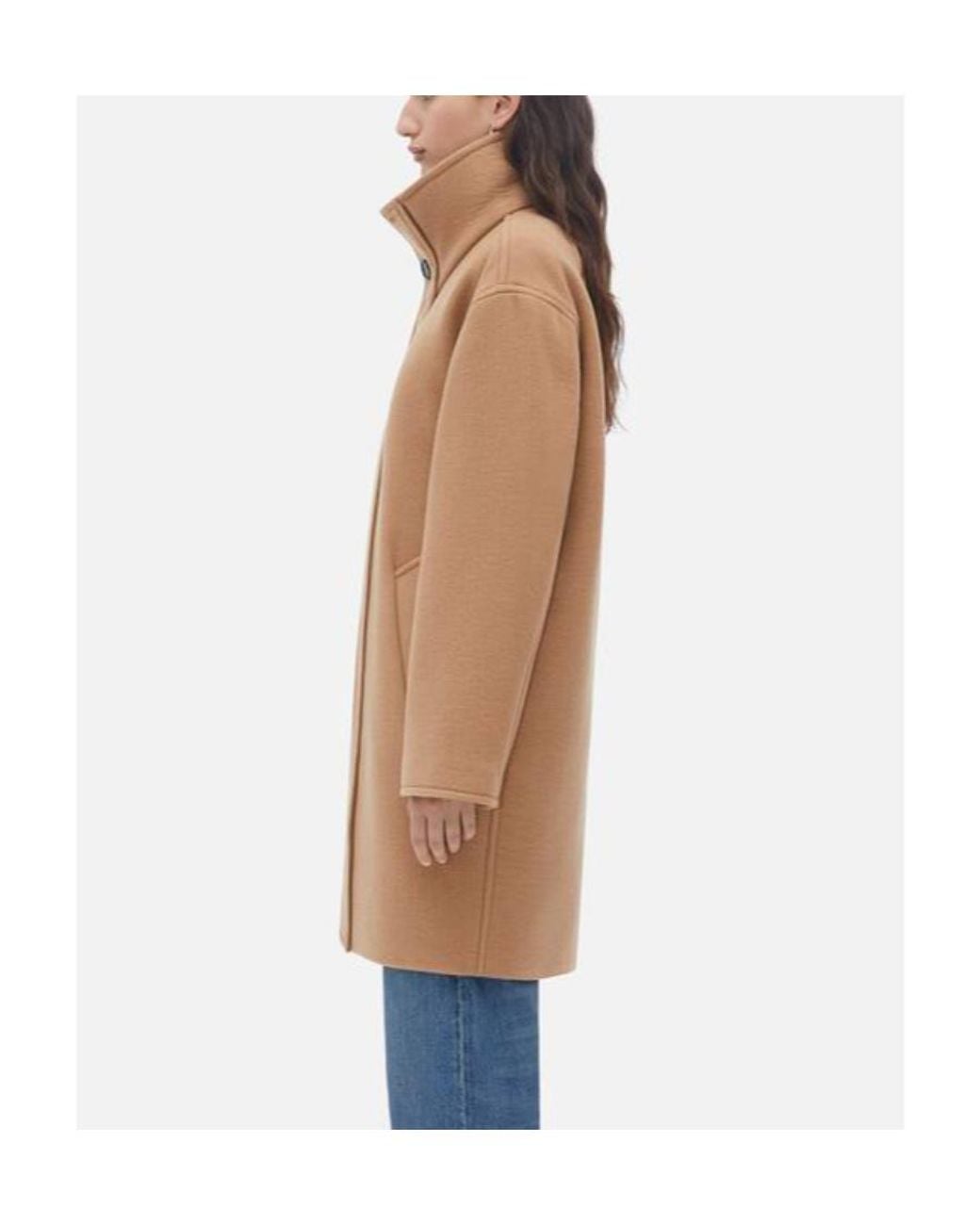 Bottega Veneta Natural Double-Sided Cashmere Coat