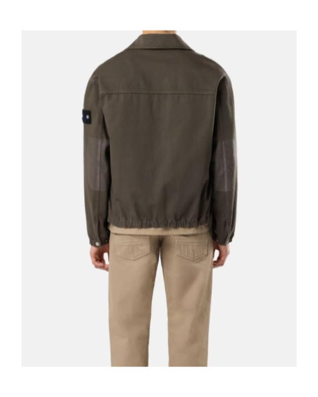 Stone Island Green Denim Coach Jacket for men