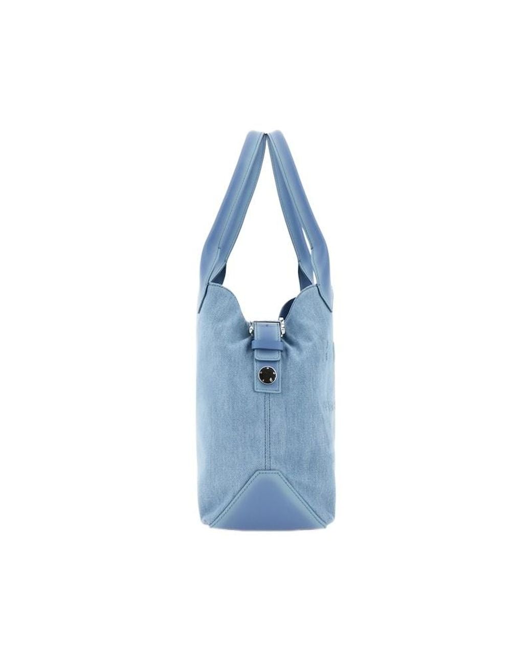 Hogan Blue Medium Script Shopping Bag