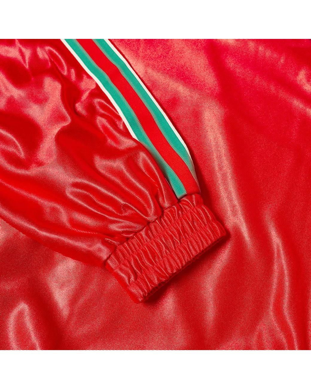 Gucci Red Web G Patch Hoodie for men