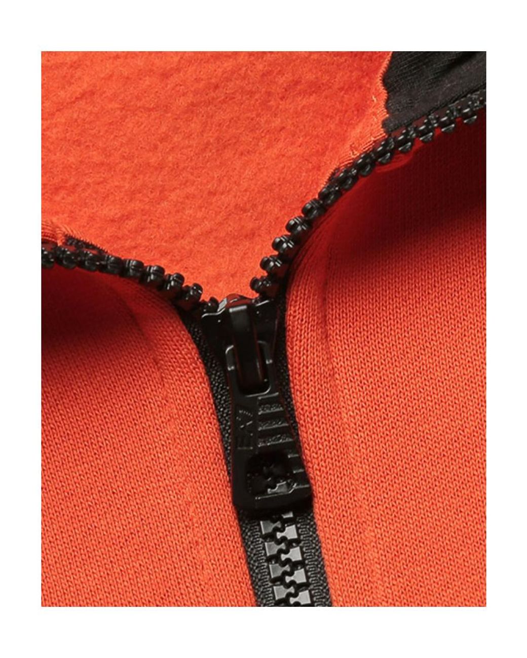EA7 Red Hooded Zip-Up Sweatshirt for men