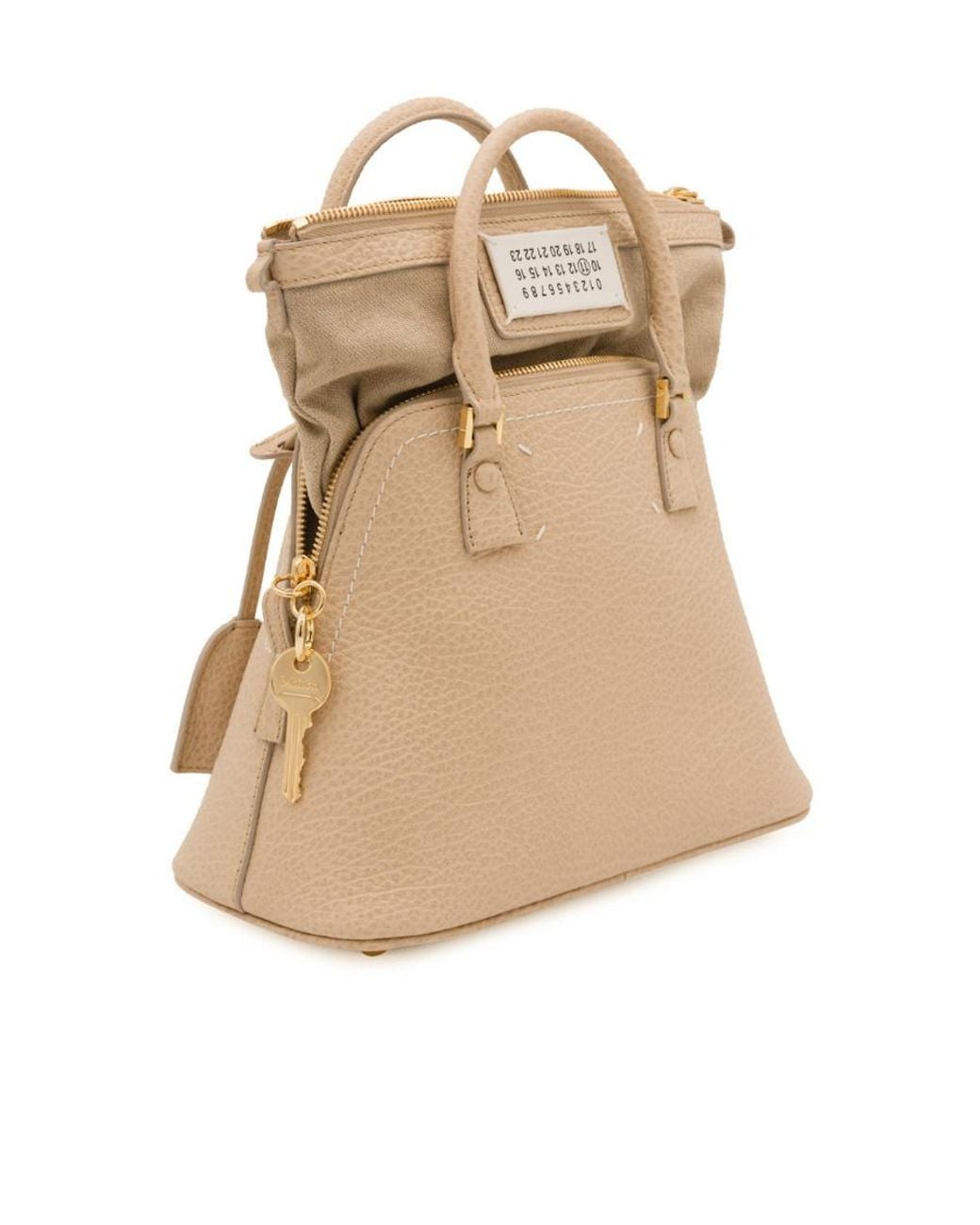 Maison Margiela Natural 5Ac Leather Satchel Bag