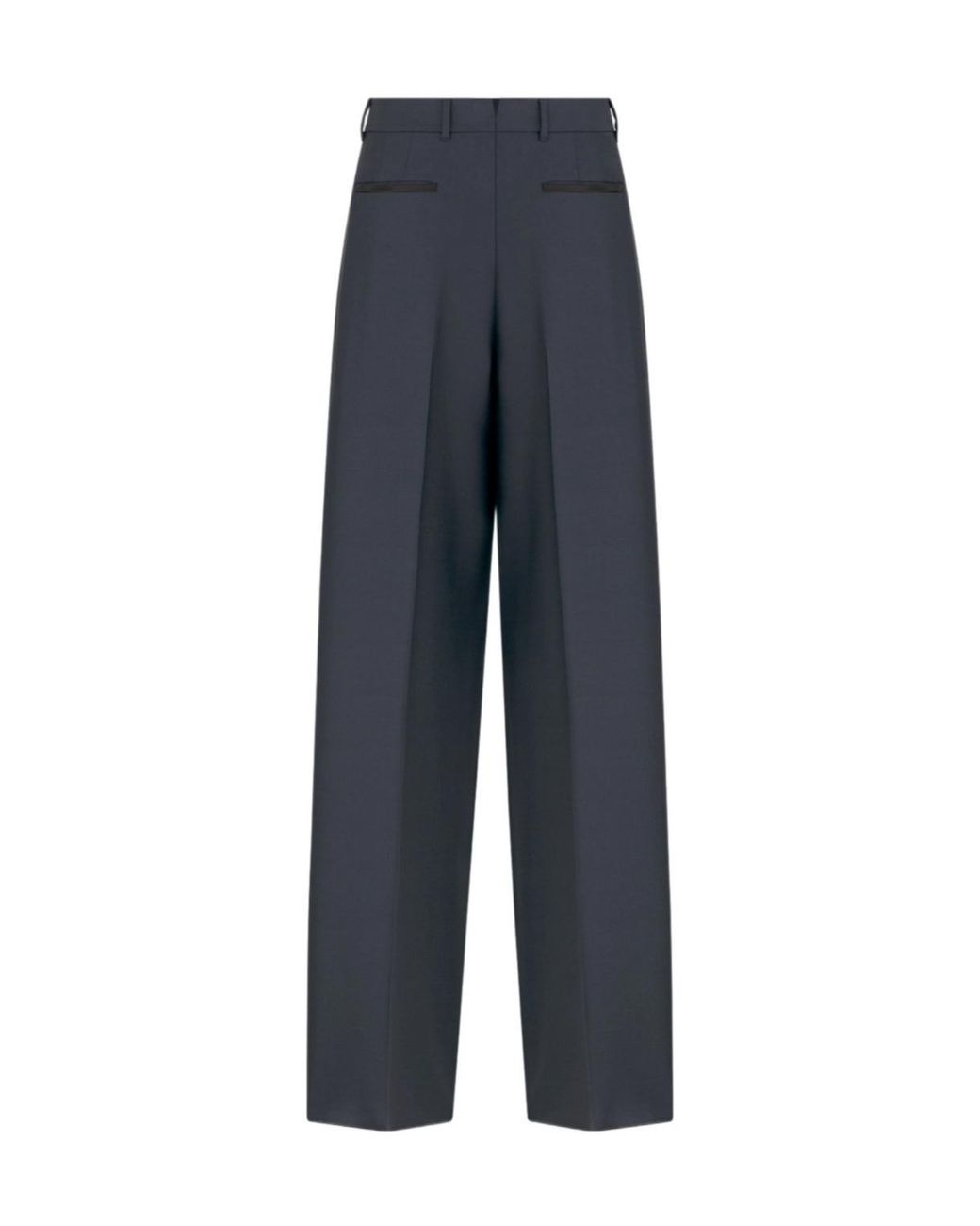 Dior Blue Homme High Waist Straight Leg Pants for men