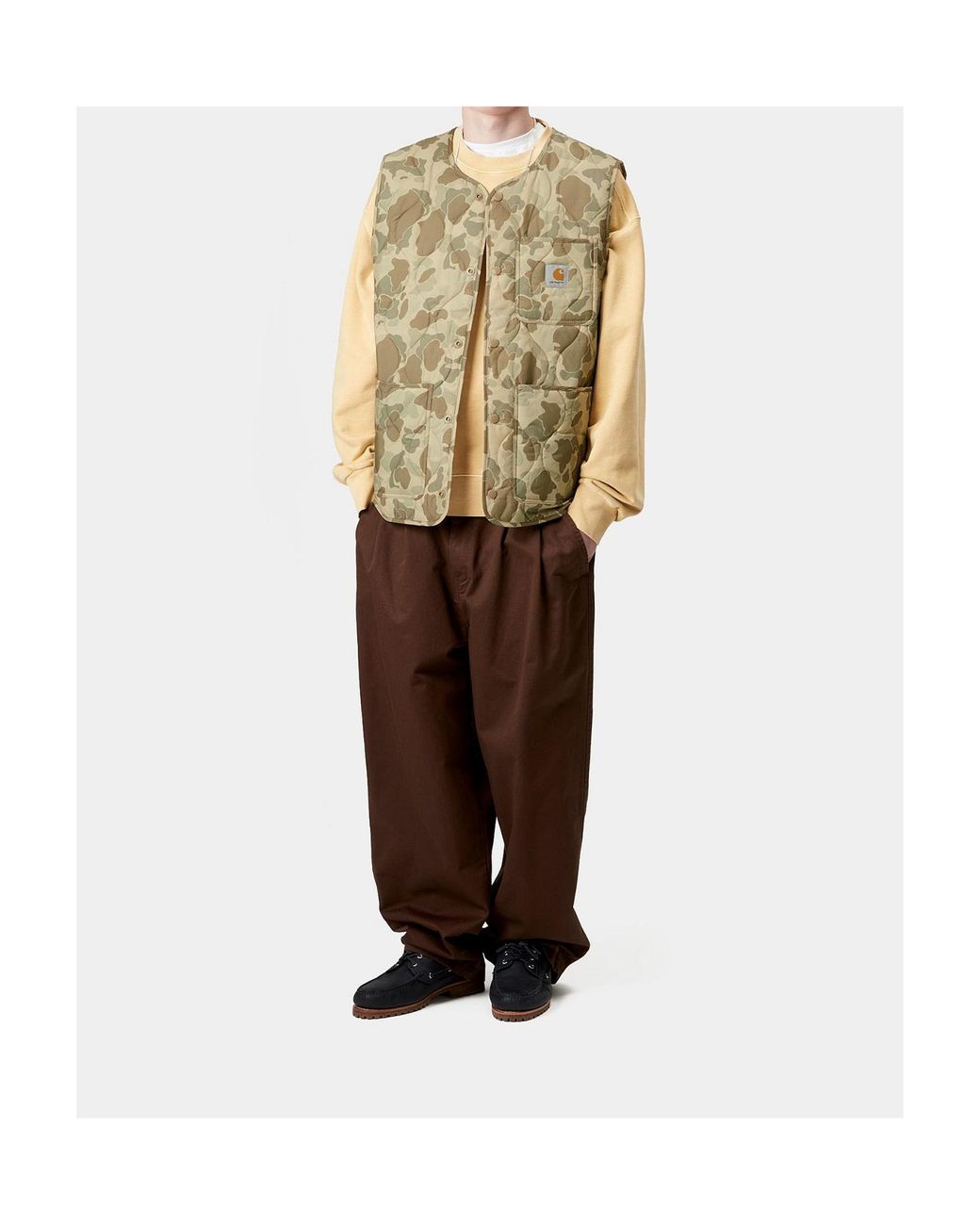 Carhartt Natural Skyton Button-Up Gilet for men