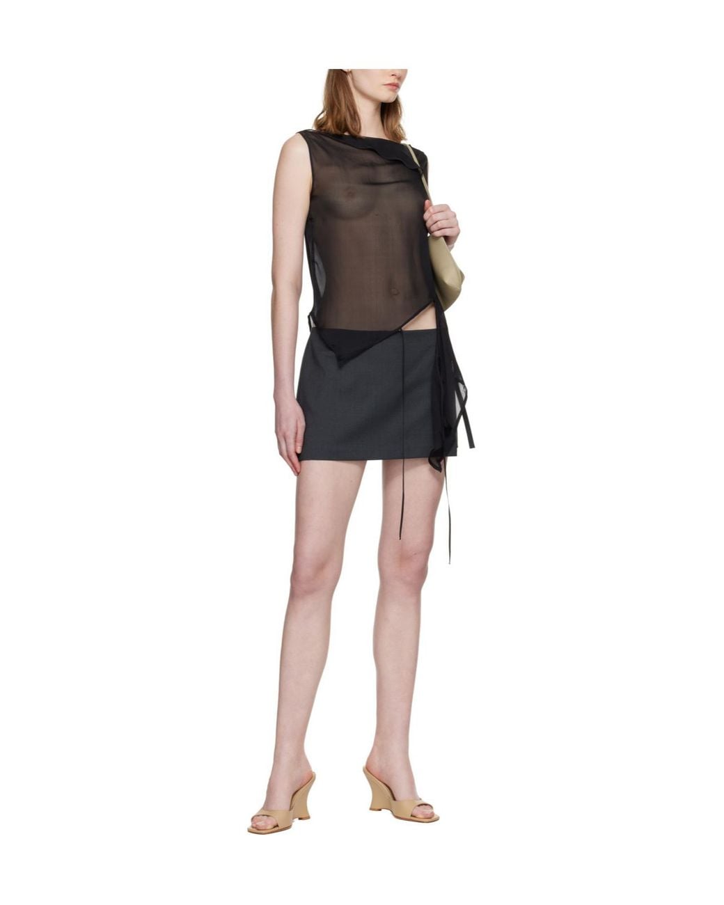 Paloma Wool Black Sato Silk Top