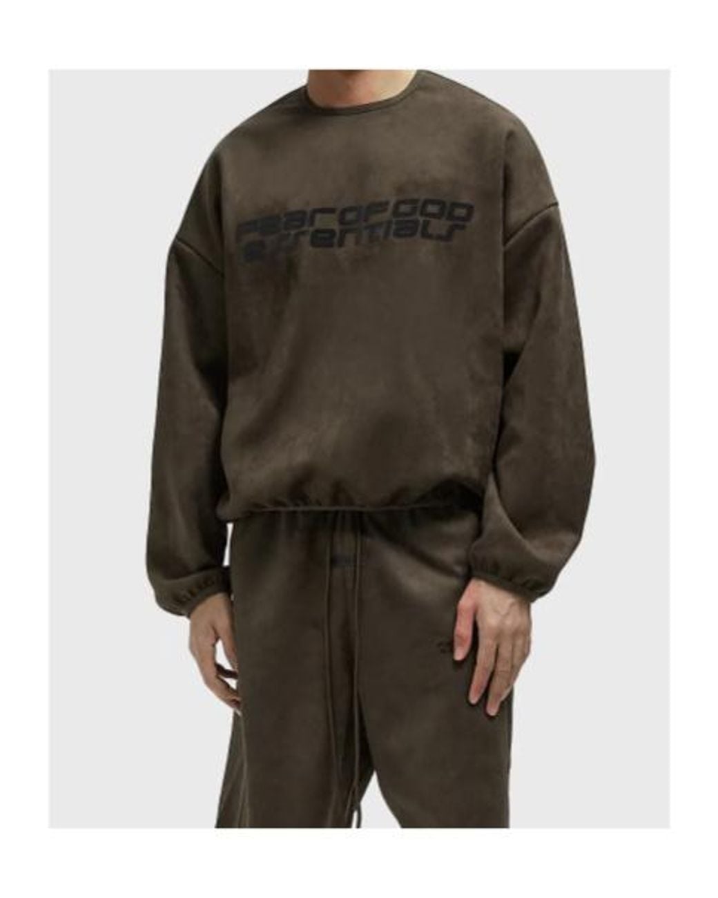 Fear Of God Green Essentials Modern Crewneck Sweatshirt for men