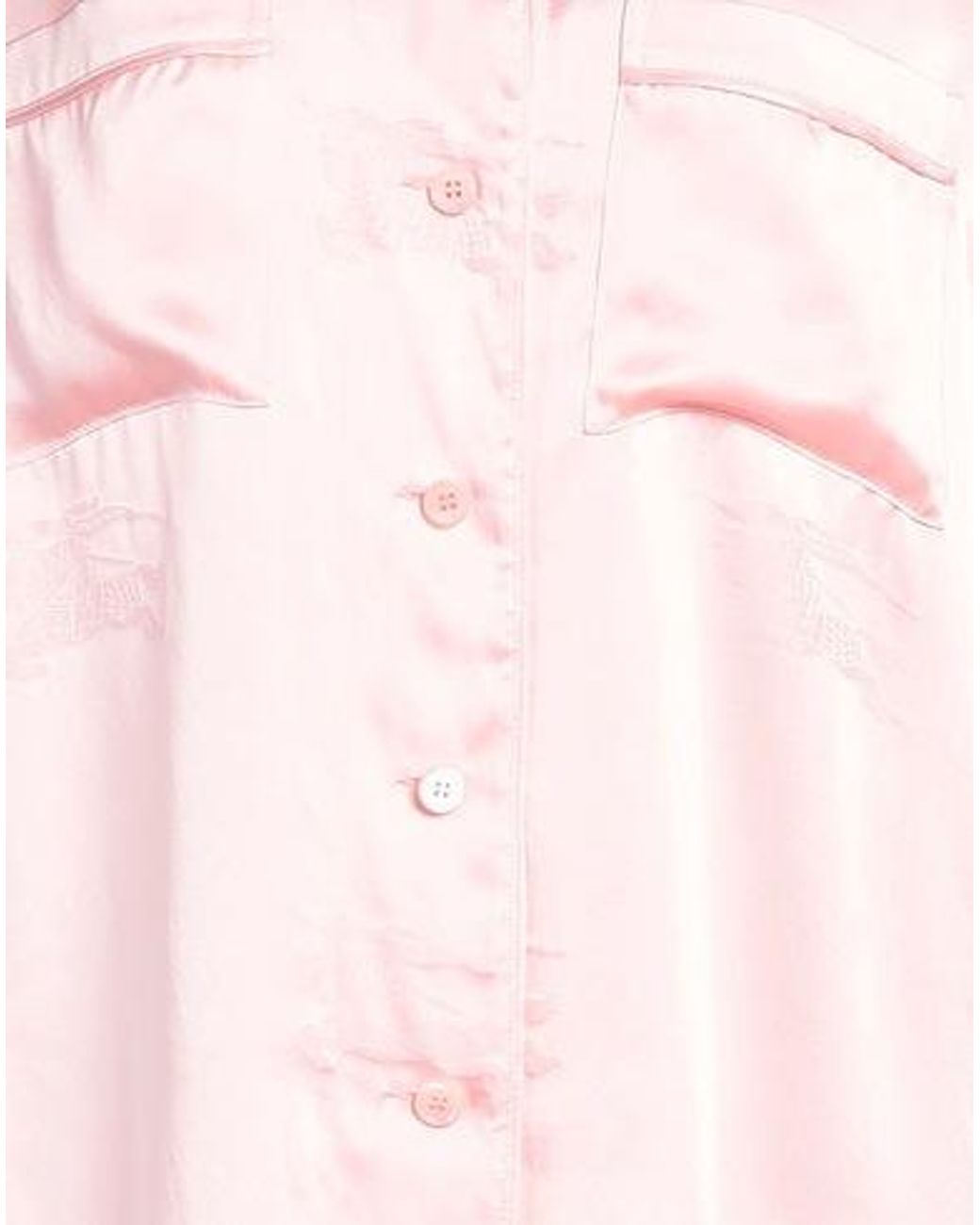 Burberry Pink Patterned Shirts Blouses