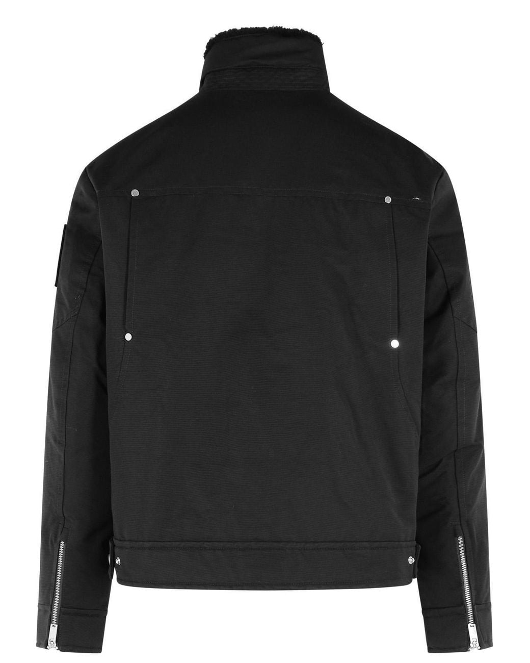 Moose Knuckles Black Falcon Down Trucker Jacket for men