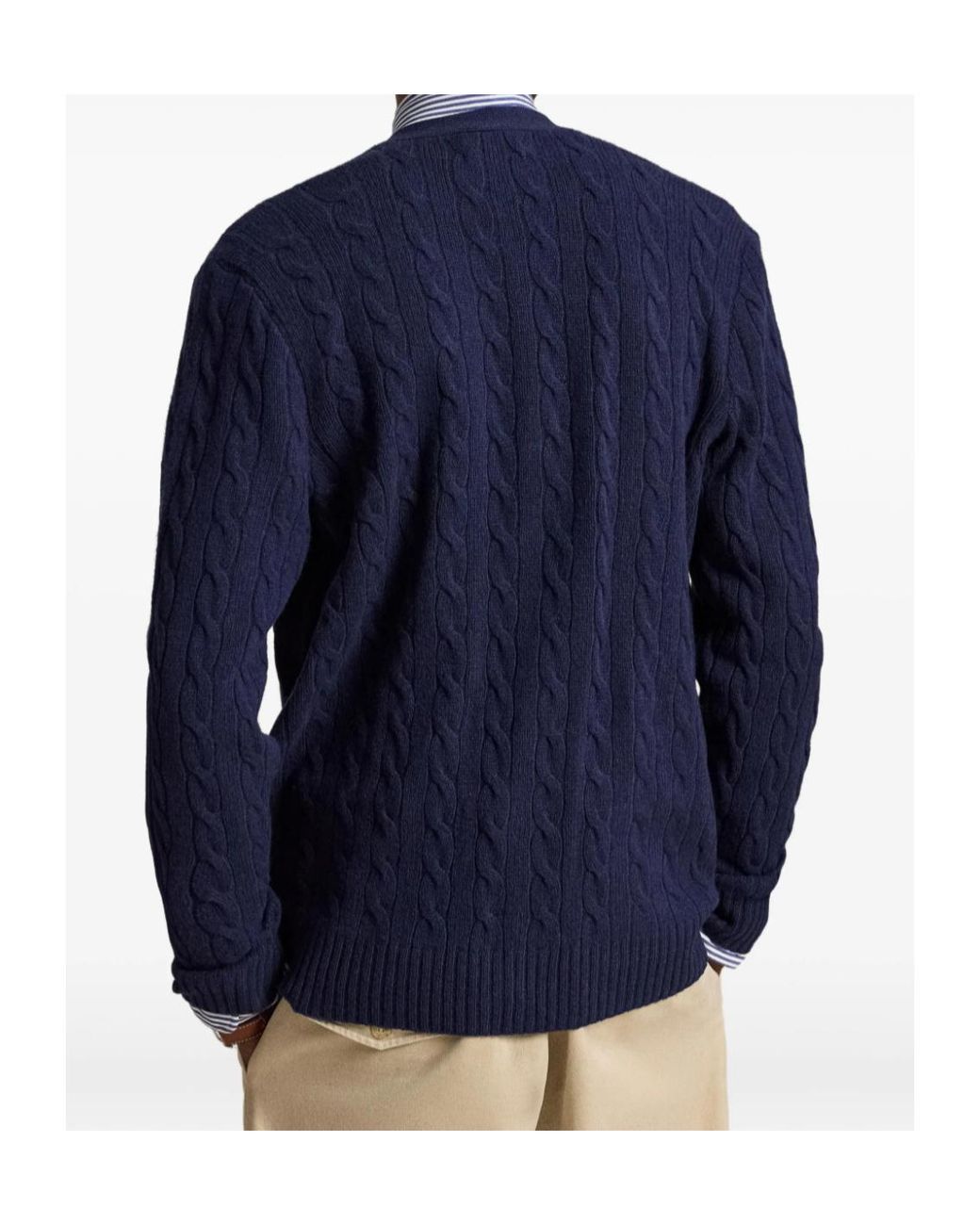 Polo Ralph Lauren Blue Ralph Lauren Cable Knit Cardigan for men