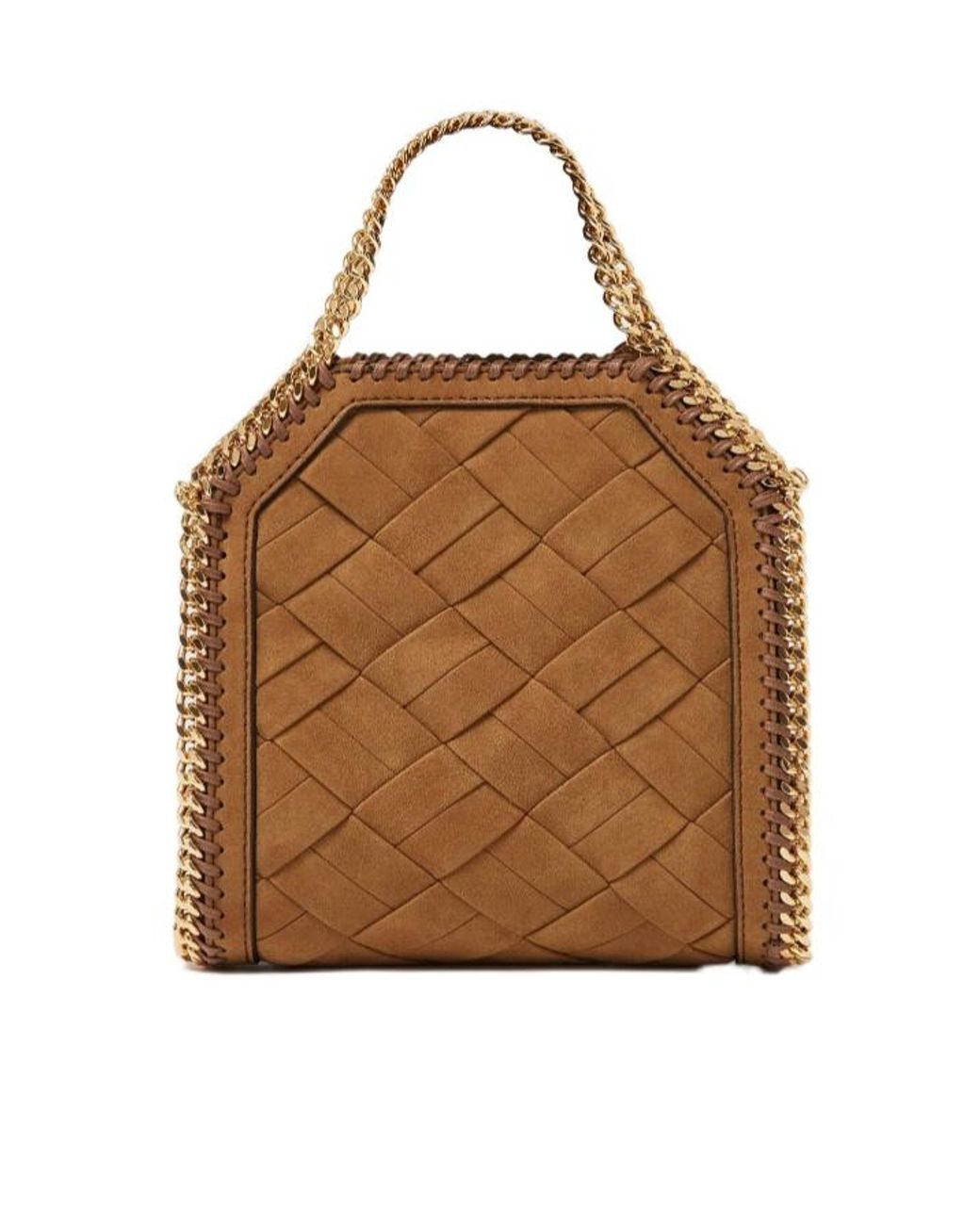 Stella McCartney Brown Falabella Tiny Chain Tote Bag
