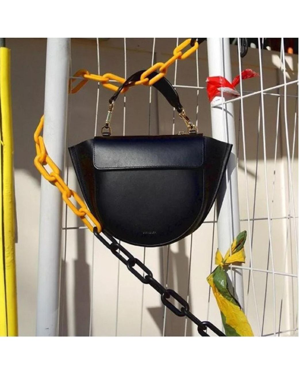Wandler Black Hortensia Bag Medium Shoulder Bag