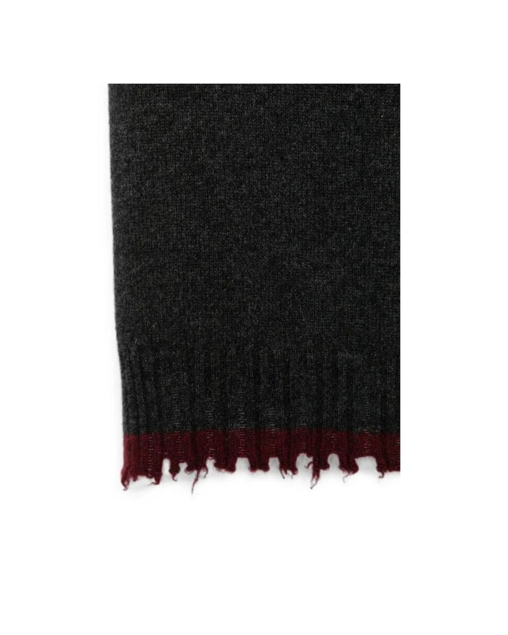 Uma Wang Black 'Plain Ws' Scarf for men