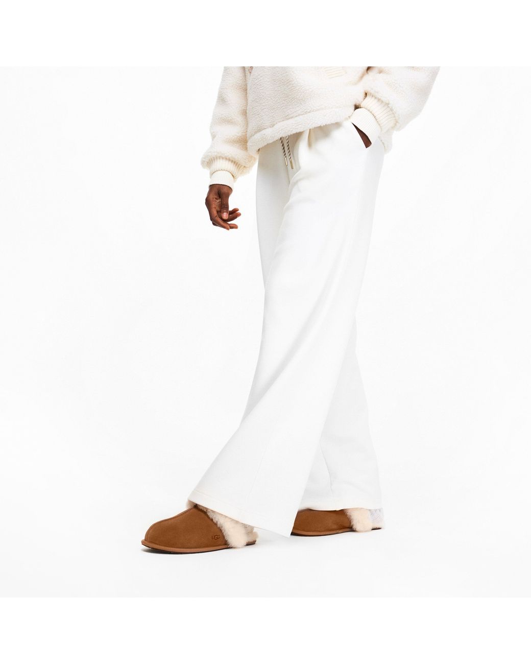 Ugg White Stylish, Simple And Warm Slippers