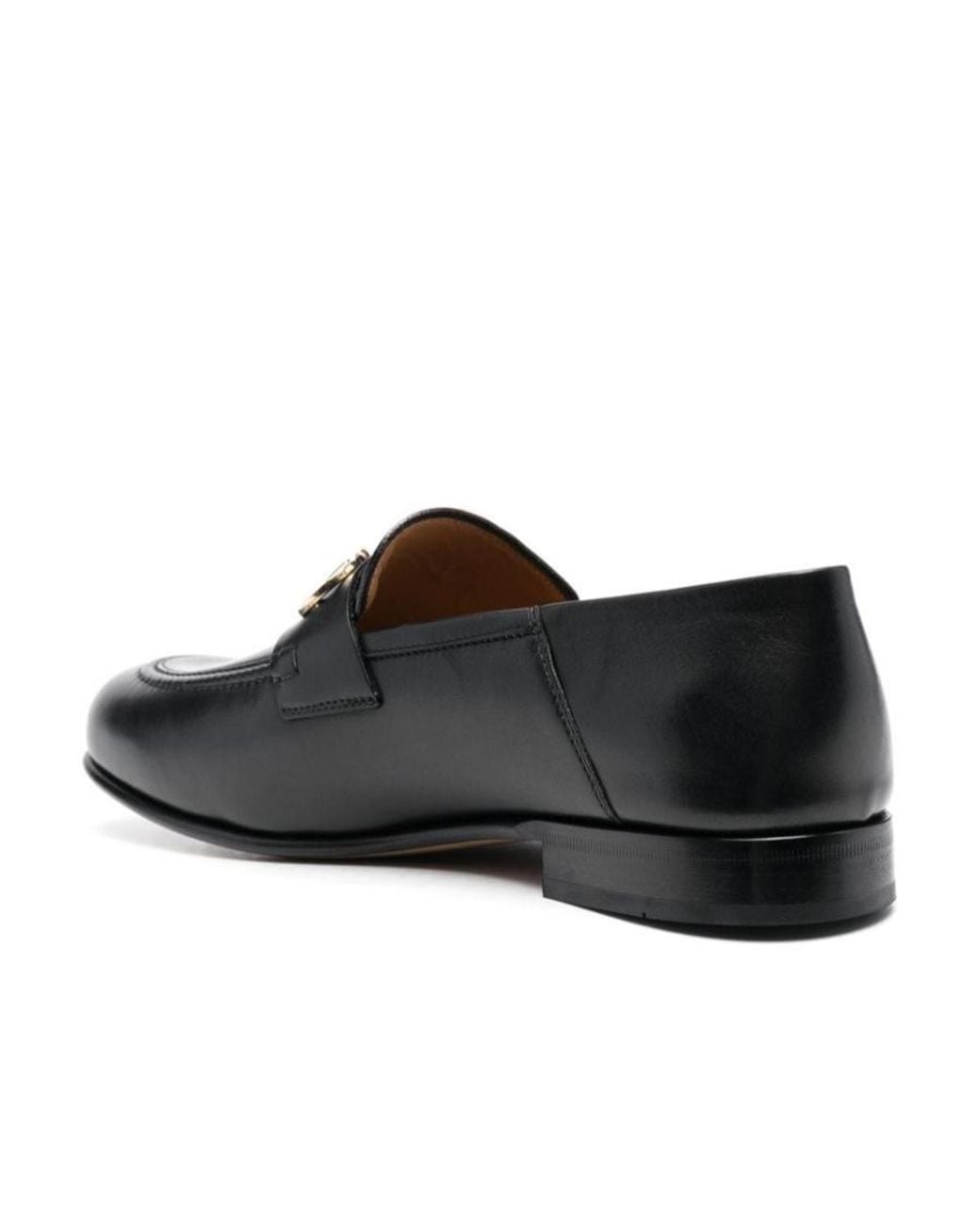 Ferragamo Black Logo Loafers