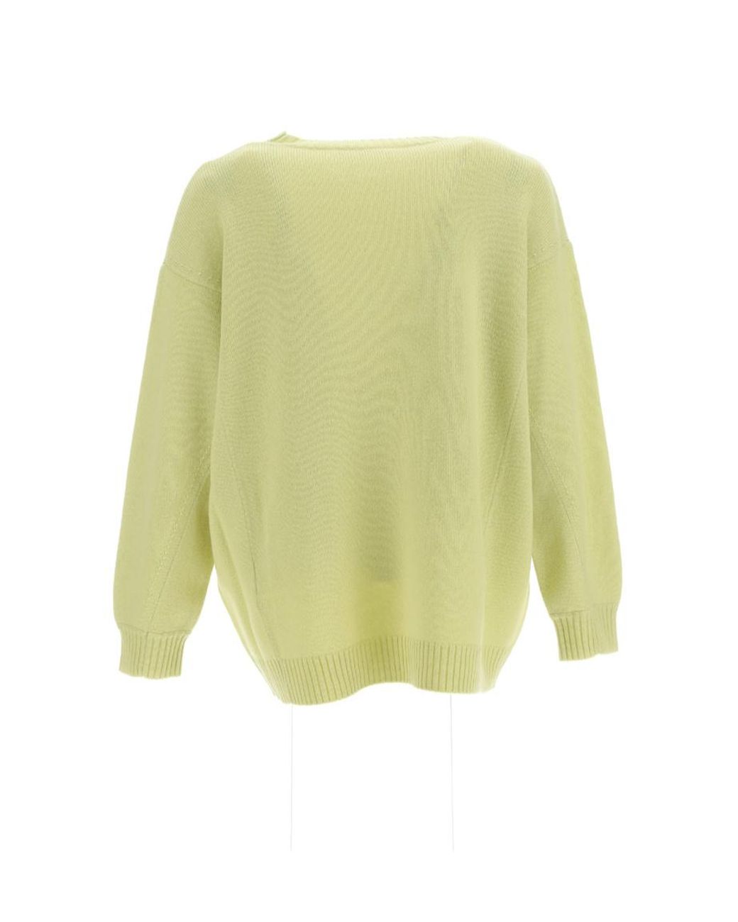 Max Mara Yellow Wool-Cashmere Blend Jumper