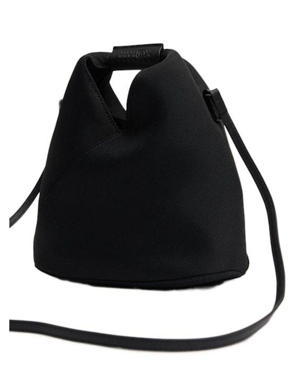 MM6 by Maison Margiela Black Top Handle Tote Bag