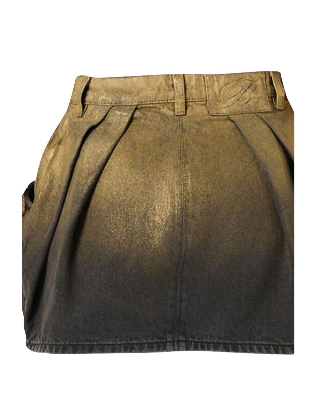 Blumarine Green Mini Skirt